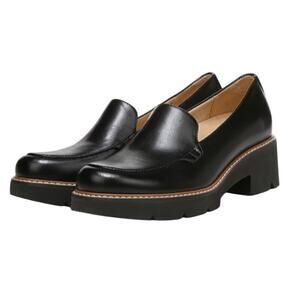 Naturalizer Womens Cabaret Lug Sole Loafers US 8.5 M EU 39 Black Slip On NIB
